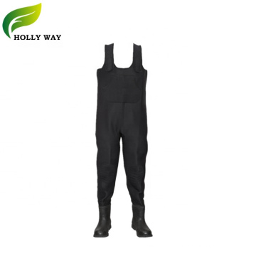 Wader preto à prova d&#39;água de neoprene para pescar